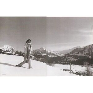Michael Jackson c. 1970s Jackson 5 Era Snow Covered Mountain Black/White Print